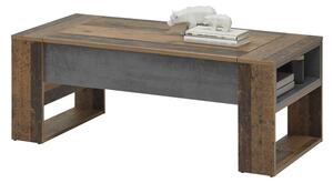 Konferenční stolek CATO staré dřevo/beton