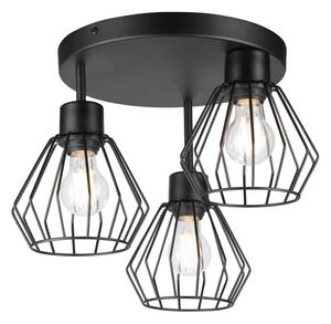 Přisazený lustr AUDREY 3xE27/60W/230V černá