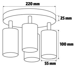 Brilagi - Koupelnové bodové svítidlo SELE AQUA 4xGU10/30W/230V IP44 bílá