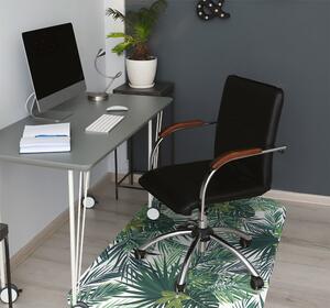 Podložka pod kancelářskou židli tropické listy