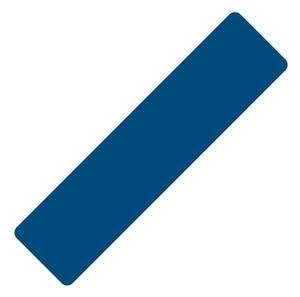 Podlahové samolepicí značení tvar PRUH modrý - 10 ks
