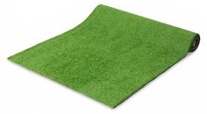 Umělý trávník Outsunny 1 × 4 m, výška vlasu 10 mm, samoodvodňovací — zahrada, terasa, balkón — zelený | Aosom
