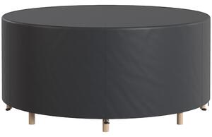 Outsunny ochranný obal na kulatý zahradní nábytek – 420D voděodolný Oxford, ochrana UV30+, pro kulaté stoly a stohovatelné židle Ø214 × 70 cm | Aosom