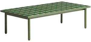 Kave Home Zelený zahradní stolek Maurina 122 x 61cm