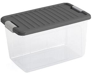 Úložný plastový box KETER W Box M s šedým víkem 30 l