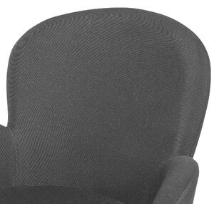 Tkanina Jídelní židle Sada 2 ks Černá BROOKVILLE