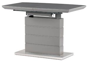 Jídelní stůl 120+40x70 cm, keramická deska šedý matný lak HT-424M GREY