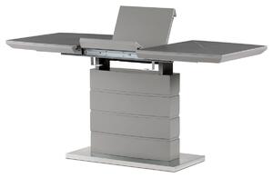 Jídelní stůl 120+40x70 cm, keramická deska šedý matný lak HT-424M GREY