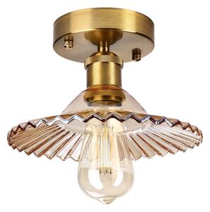 Přisazený lustr TRISH 1xE27/15W/230V zlatá/kouřová béžová