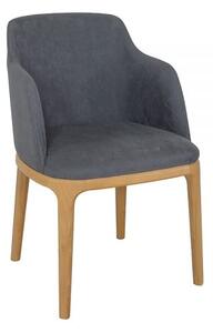 Čalouněná jídelní židle KT188, buk (Barva dřeva: Bělená)
