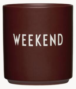Hrnek's nápisem Favourite Weekend