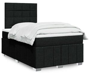 Box spring postel s matrací černá 120x190 cm textil 3293909
