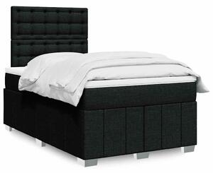 Box spring postel s matrací černá 120x190 cm textil 3293923