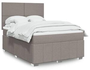 Box spring postel s matrací taupe 140x190 cm textil 3293960