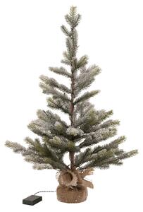 J-line Umělý vánoční strom Snowy 81 cm s LED osvětlením