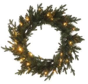 J-line Umělý vánoční LED věnec Susie 60 cm