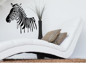 Samolepka na zeď Zebra Barva: Černá, Rozměry samolepky ( šířka x výška ): 40 x 39 cm