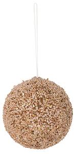 Bloomingville Zlatá plastová vánoční ozdoba Nicolet 9 cm