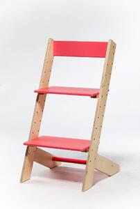 Lucas Wood Style rostoucí židle EASY LINE - růžová