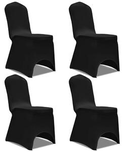 Strečové potahy na židle 4 ks černé