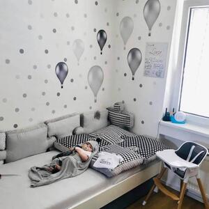 INSPIO-textilní přelepitelná samolepka - Samolepky na zeď - Šedé samolepicí balóny v norském stylu