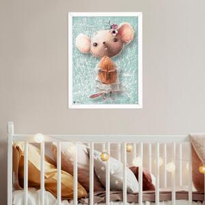 INSPIO-dibondový obraz - Obrazy na stěnu do dětského pokoje - Myška