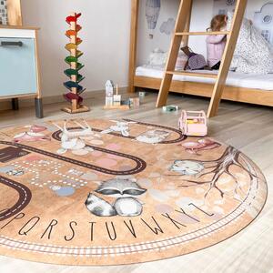 INSPIO-korkový koberec se jménem - Dětský korkový koberec se zvířaty