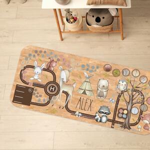 INSPIO-korkový koberec se jménem - Korkový koberec se zvířátky pro holky i kluky