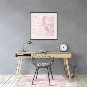 Podložka pod kancelářskou židli růžový mák