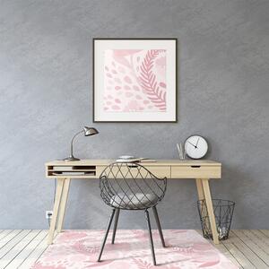 Podložka pod kancelářskou židli růžový mák