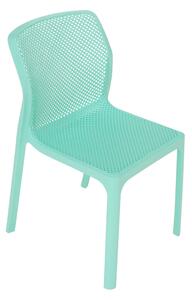 Stohovatelná židle, mentolová / plast, LARKA