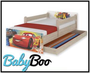 Dětská postel MAX bez šuplíku Disney - AUTA 160x80 cm