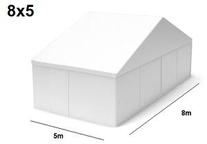 TENTino Velkokapacitní párty stan 8x5 m Varianta: BAZAROVÝ BÍLÝ