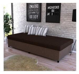 Čalouněná válenda s úložným prostorem CORY 80x200 hnědá