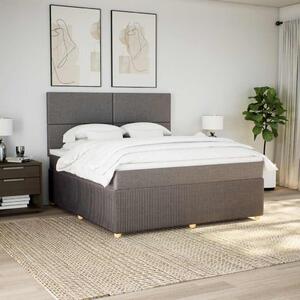 Box spring postel s matrací taupe 180x200 cm textil 3294432