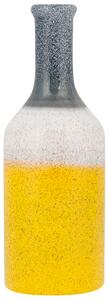 Dekorativní váza žlutá/bílá/šedá LARNACA