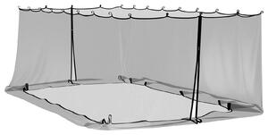 Moskytiéra pro altán 220 mesh Černá 6 x 3 x 2 m Polyester