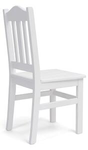 Židle z masivu č1 bílá