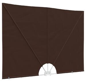 Zástěna na balkon 200 x 300 cm Polyester Obdélníkový Hnědá