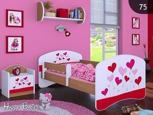 Dětská postel bez šuplíku 160x80cm LOVE - buk