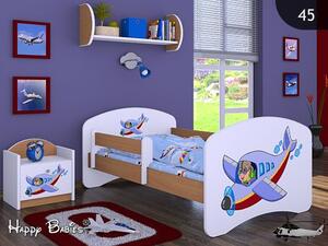 Dětská postel bez šuplíku 160x80cm LETADLO - buk