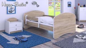 Dětská postel 160x80 cm - TMAVÝ DUB
