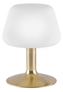 Mosazná stolní lampa s opálovým sklem vč. LED a dotykového stmívače - Tilly