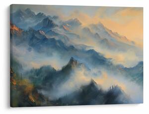 Obraz - Malovaná horská krajina (70x50 cm)