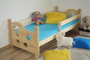 Dětská postel z MASIVU 180x80cm SE ŠUPLÍKY - DP021