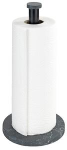 KUCHYŇSKÝ STOJAN NA PAPÍROVÉ UTĚRKY KOVOVÝ ČERNÝ 15CM 32CM