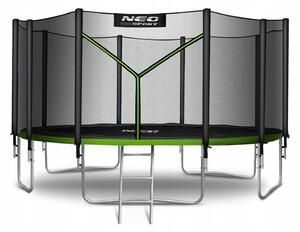 Zahradní trampolína 15ft/465cm s vnější sítí a žebříkem Neo-Sport