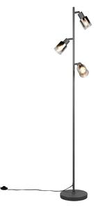 Trio TR41783042 stojací lampa CADIZ | 10W E14 | s vypínačem | černá