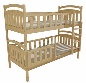 Dětská patrová postel z MASIVU 180x80cm bez šuplíku - PP007