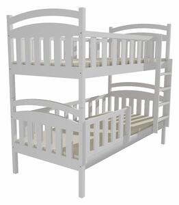 Dětská patrová postel z MASIVU 200x90cm bez šuplíku - PP007